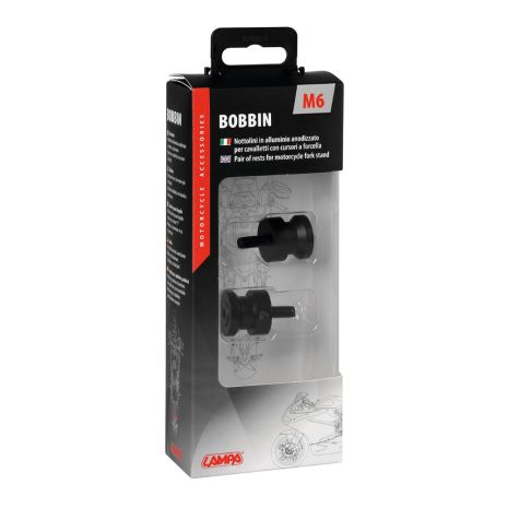 ΜΠΟΜΠΙΝΕΣ ΣΤΗΡΙΞΗΣ ΓΙΑ ΒΑΣΗ/ΚΑΒΑΛΕΤΑ/ΣΤΑΝΤ 6 Χ 1 mm (ΜΑΥΡΟ ΑΝΑΔΙΩΜΕΝΟ ΑΛΟΥΜΙΝΙΟ) - 2 ΤΕΜ. Auto Moto Tyres 