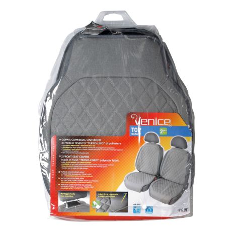 ΠΛΑΤΟΚΑΘΙΣΜΑΤΑ VENICE ΜΕ ΔΙΑΣΤΑΣΕΙΣ ΠΛΑΤΗΣ 50 Χ 65 cm/ΚΑΘΙΣΜΑ 60 cm (ΓΚΡΙ ΛΙΝΟ/ΠΟΛΥΕΣΤΕΡ) - 2 ΤΕΜ. Auto Moto Tyres 