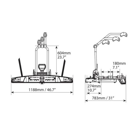 ΒΑΣΗ ΠΟΔΗΛΑΤΟΥ ΚΟΤΣΑΔΟΡΟΥ WAVE 3 ΓΙΑ 3 ΠΟΔΗΛΑΤΑ/1 FAT BIKE ΜΕ ΑΝΑΚΛΙΣΗ & ΜΟΧΛΟ Auto Moto Tyres 