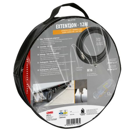 ΠΡΟΕΚΤΑΣΗ ΓΙΑ ΜΕΤΡΗΤΗ ΠΙΕΣΗΣ ΕΛΑΣΤΙΚΩΝ ΦΟΡΤΗΓΟΥ EXTENSION 12m (12 χ 6 mm) 20>80bar LAMPA - 1 τεμ. Auto Moto Tyres 