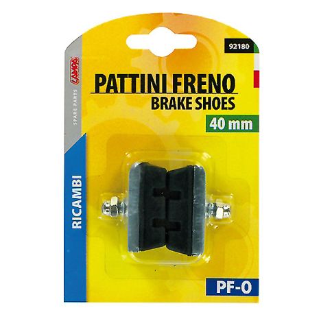 ΤΑΚΑΚΙΑ ΦΡΕΝΩΝ ΠΟΔΗΛΑΤΟΥ ΓΙΑ ΤΥΠΟ ΦΡΕΝΩΝ " CALIPER" 40mm PF-0 ΜΑΥΡΟ/ΑΣΗΜΙ 2ΤΕΜ. Auto Moto Tyres 