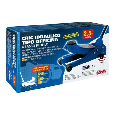 ΓΡΥΛΟΣ ΥΔΡΑΥΛΙΚΟΣ ΜΕ ΡΟΔΕΣ 2.500KG 85min-455max 360ΜΟΙΡΩΝ LOW PROFILE Auto Moto Tyres 