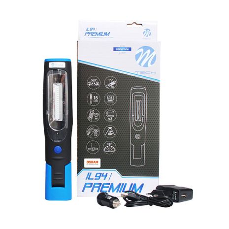 ΦΑΚΟΣ ΕΡΓΑΣΙΑΣ PREMIUM 1+15LED OSRAM OPTOLED 100+375lm 2 ΛΕΙΤΟΥΡΓΙΩΝ (ΛΕΥΚΟ) 255x55x45mm Auto Moto Tyres 