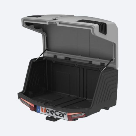 ΜΠΑΓΚΑΖΙΕΡΑ ΚΟΤΣΑΔΟΡΟΥ 400 LT TOWBOX V3 CLASSIC GREY (ΓΚΡΙ) ΜΕ LED ΦΑΝΑΡΙΑ Auto Moto Tyres 