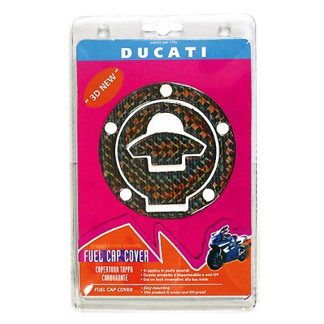 ΑΥΤΟΚΟΛΛΗΤΟ ΤΑΠΑΣ ΒΕΝΖΙΝΗΣ DUCATI 3D (ΕΓΧΡΩΜΟ) Auto Moto Tyres 