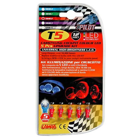 ΛΑΜΠΑΚΙΑ ΜΕ LED T5 W2x4.6d ΔΙΑΘΛΑΣΗΣ Auto Moto Tyres 