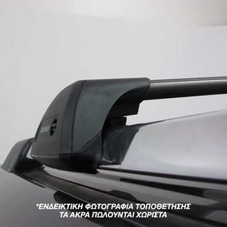 ΜΠΑΡΕΣ ΟΡΟΦΗΣ ΑΛΟΥΜΙΝΙΟΥ FLUSH BAR STANDARD YAKIMA 95 cm (ΜΑΥΡΟ ΧΡΩΜΑ/ΜΕ ΚΛΕΙΔΑΡΙΕΣ) ΓΙΑ ΟΛΕΣ ΤΙΣ ΟΡΟΦΕΣ - 2 ΤΕΜ. Auto Moto Tyres 