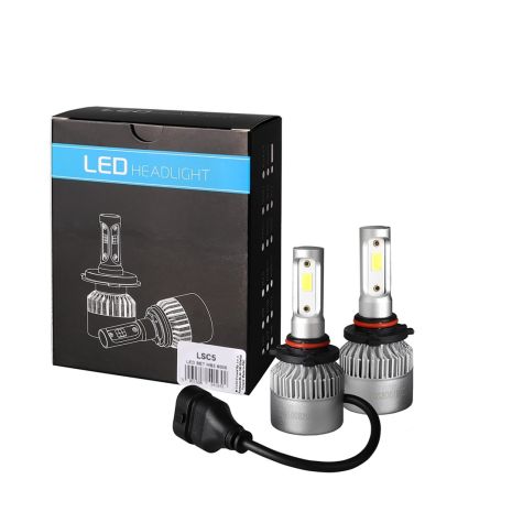 HB3 9005 9-32V 6.500K 10.000lm 4x10W COB ΛΑΜΠΑ LED EPISTAR 1021 C6 KIT ΜΕ ΑΝΕΜΙΣΤΗΡΑΚΙ M-TECH - 2 ΤΕΜ. Auto Moto Tyres 