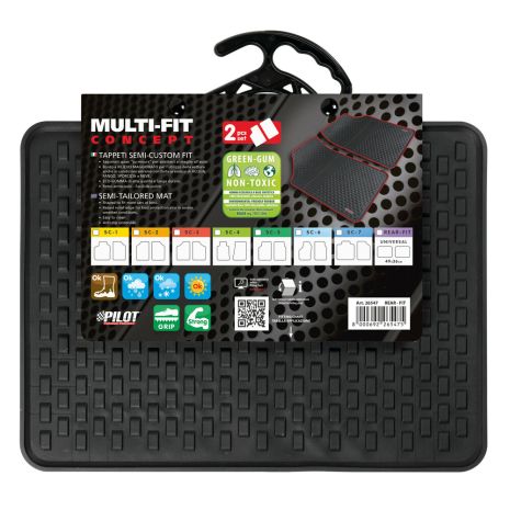 ΠΑΤΑΚΙΑ ΛΑΣΤΙΧΟ MULTI-FIT CUSTOM REAR-FIT ΠΙΣΙΝΑ 49Χ37 ΜΗ ΤΟΞΙΚΟ ΥΛΙΚΟ LAMPA - 2 ΤΕΜ. Auto Moto Tyres 
