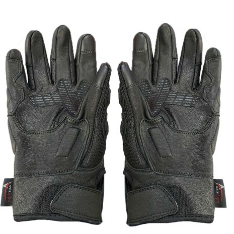 ΓΑΝΤΙΑ ΜΗΧΑΝΗΣ ΔΕΡΜΑΤΙΝΑ ΜΕ ΚΟΚΚΑΛΟ ΠΡΟΣΤΑΣΙΑΣ (Μ) ΜΑΥΡΟ ΧΡΩΜΑ ΜΕ ΛΟΓΟΤΥΠΟ RACE AXION - 2ΤΕΜ. Auto Moto Tyres 