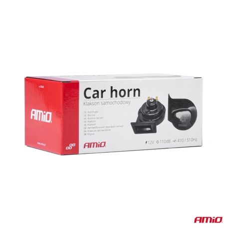 ΚΟΡΝΑ 12V 110db 2 ΤΟΝΩΝ 410Hz και 510Hz  ΑΜΙΟ - 2 ΤΕΜ. Auto Moto Tyres 