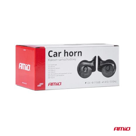 ΚΟΡΝΑ 12V 110db 2 ΤΟΝΩΝ 410Hz και 510Hz ΑΜΙΟ - 2 ΤΕΜ. Auto Moto Tyres 