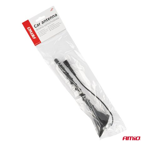 ΚΕΡΑΙΑ ΟΡΟΦΗΣ ANT09 23.4 cm ΜΕ ΚΑΛΩΔΙΟ 20cm ΚΑΙ ΦΙΣΑ RAKU-2 UNIVERSAL ΜΑΥΡΗ ΑΜΙΟ - 1 ΤΕΜ. Auto Moto Tyres 