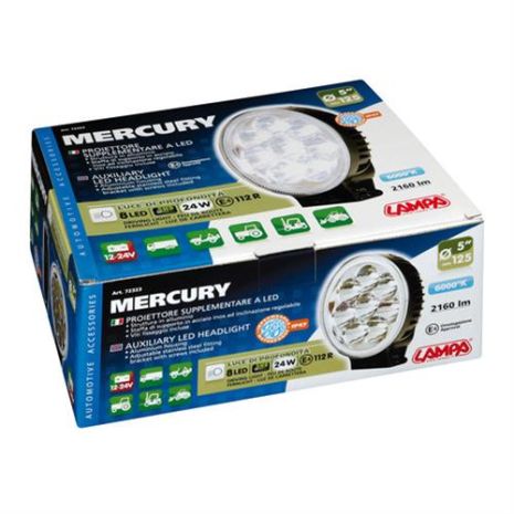 Προβολέας οδήγησης MERCURY με 8 Led Στρογγυλός Auto Moto Tyres 