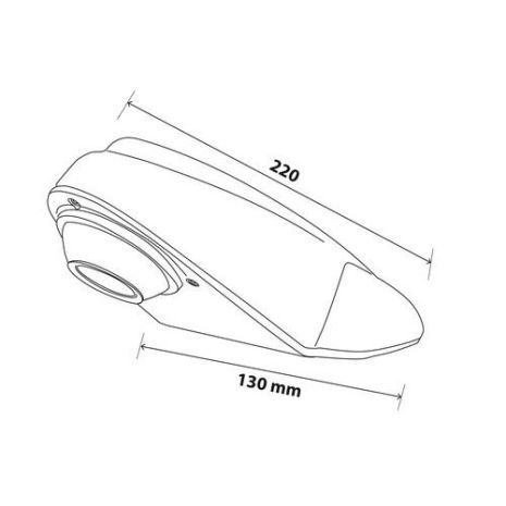 ΚΑΜΕΡΑ T4 ΕΓΧΡΩΜΗ ΑΔΙΑΒΡΟΧΗ ΜΕ ΜΙΚΡΟΦΩΝΟ Κ ΝΥΧΤΕΡΙΝΗ ΛΗΨΗ ΕΩΣ 10m 220x130mm ΜΑΥΡΗ Auto Moto Tyres 