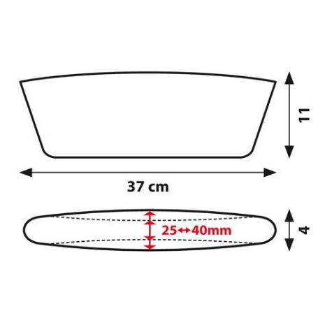 ΘΗΚΕΣ/ΤΣΕΠΕΣ ΚΑΘΙΣΜΑΤΩΝ GAP - FILLER (11 Χ 37cm) - 2 ΤΕΜ. Auto Moto Tyres 