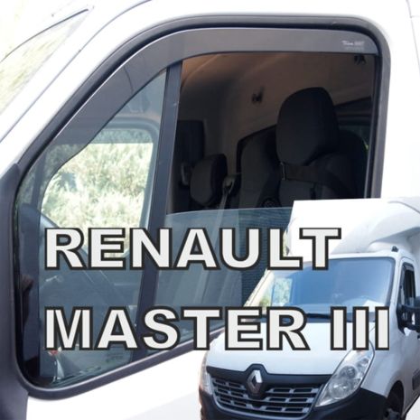 ΑΝΕΜΟΘΡΑΥΣΤΕΣ ΓΙΑ OPEL MOVANO B 2010+ / RENAULT MASTER 3 2010+ / MASTER IV 2019+ / NISSAN NV400 2011+ ΜΑΚΡΥ ΖΕΥΓΑΡΙ VAN ΑΠΟ ΕΥΚΑΜΠΤΟ ΦΙΜΕ ΠΛΑΣΤΙΚΟ HEKO - 2 ΤΕΜ. Auto Moto Tyres 