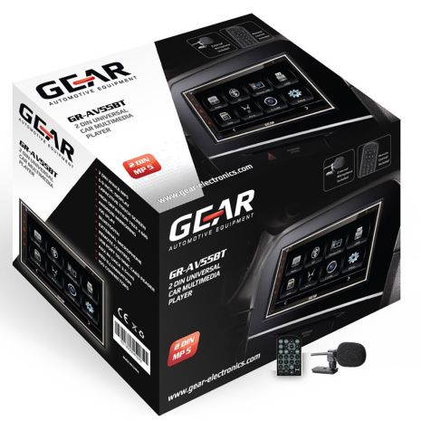 ΟΘΟΝΗ GEAR GR-AV55BT MULTIMEDIA 6.9" 2 DIN ΜΕ MP5 PLAYER/USB/SD/BLUETOOTH/AUX Auto Moto Tyres 