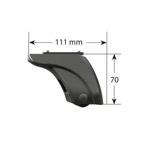 ΣΤΑΝΤΑΡ ΠΟΔΙ ΜΕ ΚΑΠΑΚΙΑ ΚΑΙ ΚΛΕΙΔΑΡΙΑ  EVOS LP LOW PROFILE (111x 70mm ) ΧΑΜΗΛΟ ΠΡΟΦΙΛ NORDRIVE - 4 ΤΕΜ. Auto Moto Tyres 