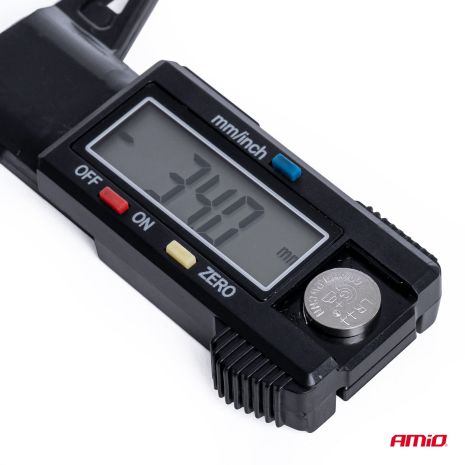 ΒΑΘΥΜΕΤΡΟ/ΜΕΤΡΗΤΗΣ ΠΕΛΜΑΤΟΣ ΕΛΑΣΤΙΚΩΝ ΨΗΦΙΑΚΟΣ ΜΕ ΜΠΑΤΑΡΙΑ ΑΜΙΟ - 1 ΤΕΜ. Auto Moto Tyres 