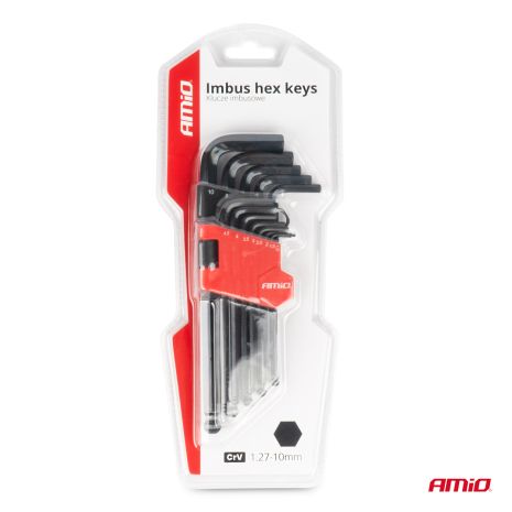 ΣΕΤ ΚΛΕΙΔΙΑ ΑΛΛΕΝ (ALLEN) ΕΞΑΓΩΝΑ ΧΡΩΜΙΟ-ΒΑΝΑΔΙΟ (CRV) ΔΙΑΦΟΡΑ ΜΕΓΕΘΗ ΣΕ ΜΑΥΡΟ ΧΡΩΜΑ ΑΜΙΟ - 9 ΤΕΜ. Auto Moto Tyres 