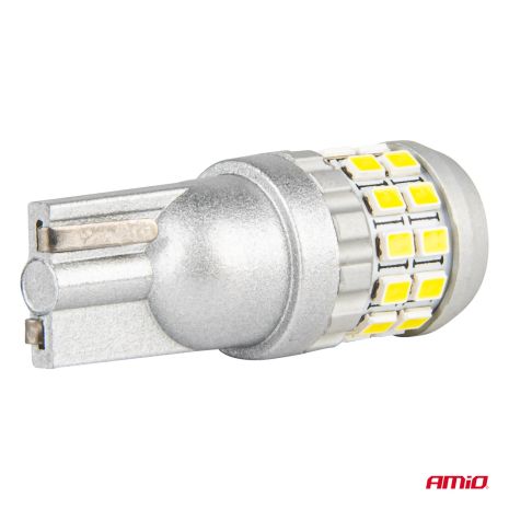 ΛΑΜΠΑΚΙΑ T10 W5W 12V/24V LED CAN-BUS 30xSMD 2016 ΛΕΥΚΟ 5500K ΑΜΙΟ - 2 ΤΕΜ. Auto Moto Tyres 