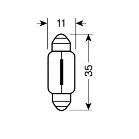 ΛΑΜΠΑΚΙΑ ΜΩΒ ΣΩΛΗΝΩΤΑ 12V/C5W 35mm Auto Moto Tyres 