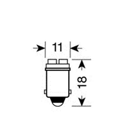 ΛΑΜΠΑΚΙ BA9s POWER4 ΛΕΥΚΟ ΦΩΣ HYPER-LED Auto Moto Tyres 