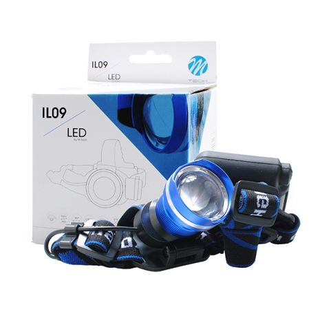 ΦΑΚΟΣ ΚΕΦΑΛΗΣ ΕΡΓΑΣΙΑΣ 800lm 1 CREE LED 3 ΛΕΙΤΟΥΡΓΙΩΝ ΜΕ ΛΕΥΚΟ ΦΩΤΙΣΜΟ (60x65x75mm)  M-TECH Auto Moto Tyres 