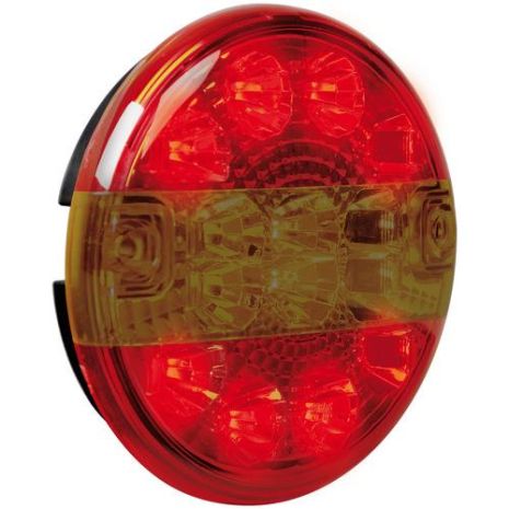 ΦΩΣ ΦΟΡΤΗΓΟΥ ΠΙΣΩ 12/24V 14LED ΚΟΚΚΙΝΟ/ΠΟΡΤΟΚΑΛΙ 3 ΧΡΗΣΕΩΝ ΣΤΡΟΓΓΥΛΟ 140mm 1ΤΕΜ. Auto Moto Tyres 