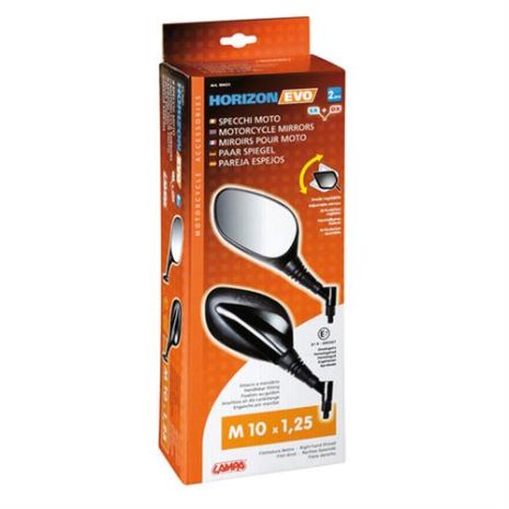 Καθρέπτες Μηχανής Horizon Evo M10X1,25 2τεμ. Auto Moto Tyres 