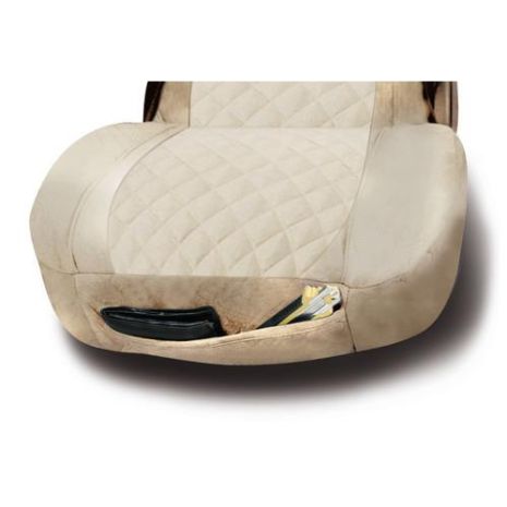 ΚΑΛΥΜΜΑ ΚΑΘΙΣΜΑΤΟΣ ΦΟΡΤΗΓΟΥ LOLITA ΚΡΕΜ (CREAM) ΔΕΡΜΑΤΙΝΗ/ΠΟΛΥΕΣΤΕΡΙΚΟ 1ΤΕΜ. Auto Moto Tyres 