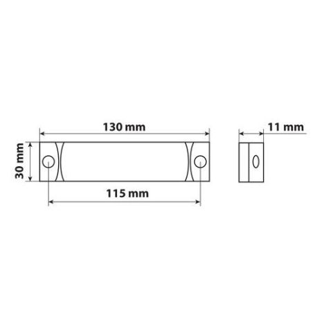 ΦΩΣ ΘΕΣΕΩΣ ΦΟΡΤΗΓΟΥ 24V 3LED ΛΕΥΚΟ 130x30mm 1ΤΕΜ. Auto Moto Tyres 