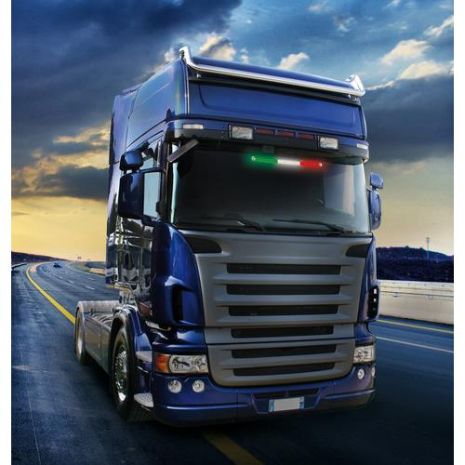 ΣΗΜΑΙΑ ΙΤΑΛΙΑ ΦΩΤΙΖΟΜΕΝΗ 42LED 60cm 24V Auto Moto Tyres 