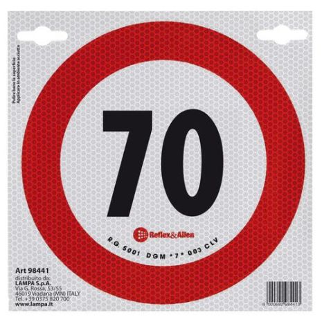 ΣΗΜΑ ΤΑΧΥΤΗΤΑΣ ΧΙΛΙΟΜΕΤΡΩΝ 70km/h ΑΥΤΟΚΟΛΛΗΤΟ Auto Moto Tyres 