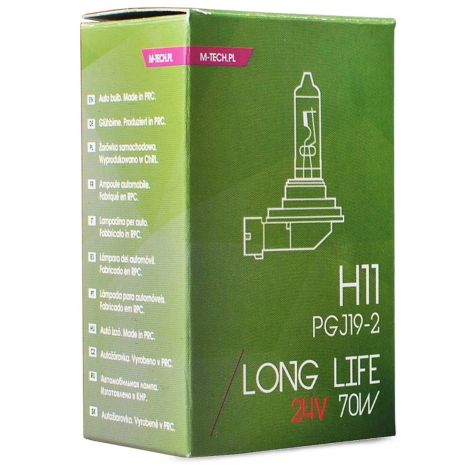 H11 24V 70W PGJ19-2 POWERTEC LONG LIFE ΑΛΟΓΟΝΟΥ 1ΤΕΜ. ΚΟΥΤΙ M-TECH Auto Moto Tyres 