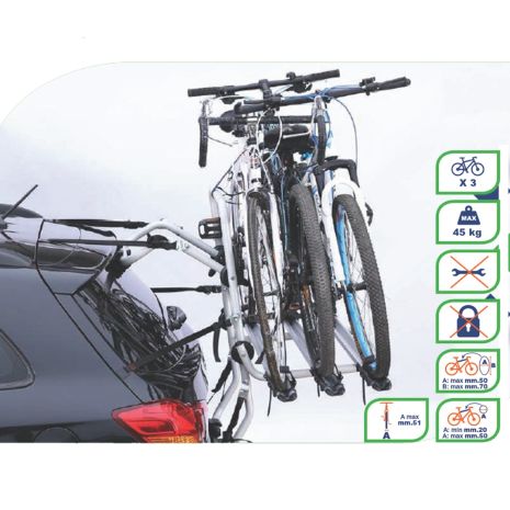 ΒΑΣΗ ΠΟΔΗΛΑΤΟΥ ΠΟΡΤ ΜΠΑΓΚΑΖ MAK 3 ΓΙΑ 3 ΠΟΔΗΛΑΤΑ K39 Auto Moto Tyres 