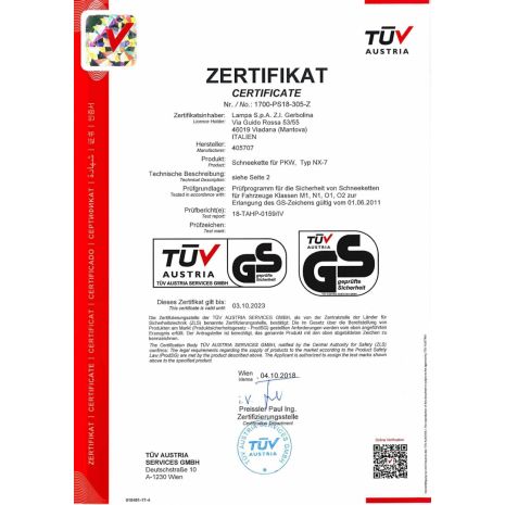 ΑΛΥΣΙΔΕΣ ΧΙΟΝΙΟΥ NX-7 7/9MM GR7 ΔΙΠΛΟΥ ΠΑΧΟΥΣ (ΕΣΩΤΕΡΙΚΑ 7mm + ΕΞΩΤΕΡΙΚΑ 9mm) LAMPA - 2 ΤΕΜ. Auto Moto Tyres 