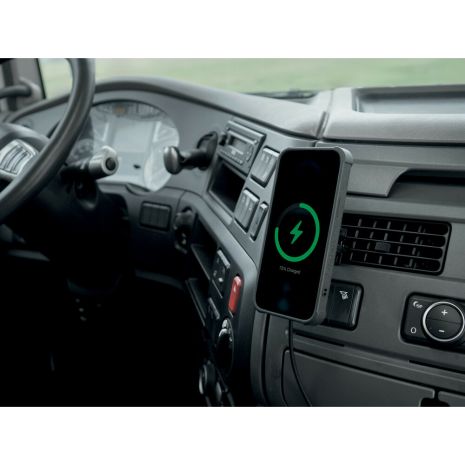 Μαγνητική Βάση Στήριξης Κινητού Mag Wireless Airvent της σειράς Optiline για Ίσιους Αεραγωγούς Αυτοκινήτου με δυνατότητα ασύρματης φόρτισης Max Power 15W, 15 μαγνήτες και 2 αυτοκόλλητα, μεταλλικά δακτυλίδια Auto Moto Tyres 