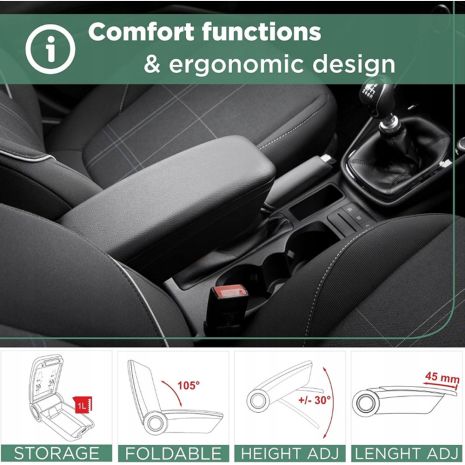 Ολοκληρωμένος Τεμπέλης Καθίσματος ARMSTER 3 PLUG & PLAY για VW T5 LHD 2003-2016 / VW T6 LHD 2016-2022 / VW T7 LHD 2022+ / VW ID Buzz LHD 2022+ / VW ID.4 LHD 2021+ / VW ID.5 LHD 2022+ (2 θέσεων με Εργοστασιακό Υποβραχιόνιο) από Πλαστικό και Vegan Δέρμα Auto Moto Tyres 