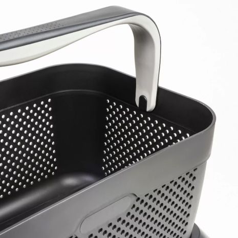 ΚΑΛΑΘΙ ΜΕΤΑΦΟΡΑΣ ΠΡΟΙΟΝΤΩΝ RATI ΓΚΡΙ ΠΛΑΣΤΙΚΟ ΜΕ ΑΝΤΙΟΛΙΣΘΗΤΙΚΗ ΒΑΣΗ 21L 12kg max ΜΕ ΛΑΒΗ 438x292x315mm RATI - 1 τεμ. Auto Moto Tyres 