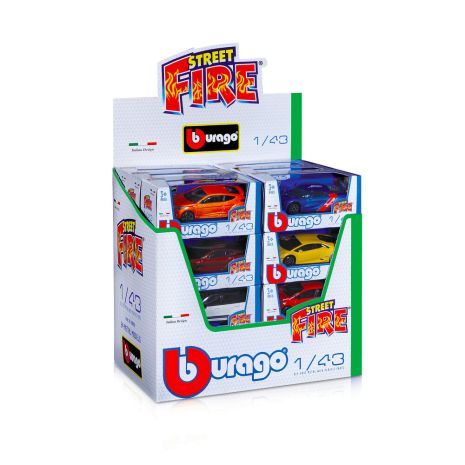 ΜΙΝΙΑΤΟΥΡΕΣ ALFA ROMEO/FIAT 1:43 BURAGO STREET FIRE LAMPA  - 24 ΤΕΜ. Auto Moto Tyres 