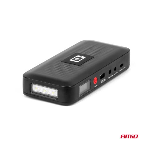 ΕΚΚΙΝΗΤΗΣ ΜΠΑΤΑΡΙΑΣ - STARTER POWERBANK 12V 4000mAh 800A  ΜΕ ΟΘΟΝΗ LCD & ΑΣΥΡΜΑΤΗ ΦΟΡΤΙΣΗ ΑΜΙΟ - 1 τεμ. Auto Moto Tyres 