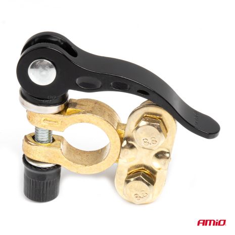 ΠΟΛΟΙ ΜΠΑΤΑΡΙΑΣ / ΑΚΡΟΔΕΚΤΕΣ 12V 40A ΜΕ ΣΦΙΓΚΤΗΡΕΣ & ΚΛΕΙΔΙ AMIO - 3 ΤΕΜ. Auto Moto Tyres 