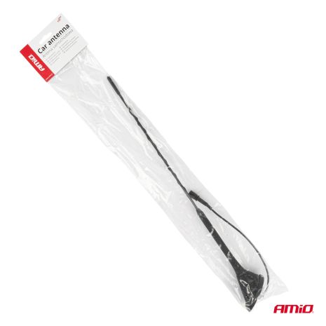 ΚΕΡΑΙΑ ΟΡΟΦΗΣ ANT11 45.4 cm ΜΕ ΚΑΛΩΔΙΟ 20cm ΚΑΙ ΦΙΣΑ RAKU-2 UNIVERSAL ΜΑΥΡΗ ΑΜΙΟ - 1 ΤΕΜ. Auto Moto Tyres 