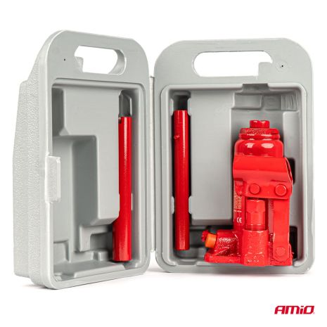 ΓΡΥΛΟΣ ΥΔΡΑΥΛΙΚΟΣ 2 ΤΟΝΩΝ (2.000kg) ΑΝΥΨΩΣΗ: 148-278mm ΜΕ ΒΑΛΙΤΣΑΚΙ AMIO - 1 τεμ. Auto Moto Tyres 