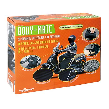 ΚΑΛΥΜΜΑ ΟΔΗΓΟΥ/ΦΟΡΕΤΗ ΠΟΔΙΑ ΜΗΧΑΝΗΣ BODY-MATE UNIVERSAL (ΜΑΥΡΟ/CORDURA/ΑΔΙΑΒΡΟΧΟ) Auto Moto Tyres 