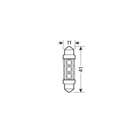 Λαμπάκια Πλαφονιέρας  24-30V SV8,5-8 10x41mm 216lm HYPER-LED (Διπλής Πολικότητας) Σακουλάκι 20τεμ Auto Moto Tyres 