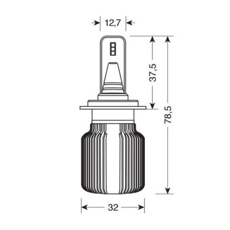 H7 9-32V PX26d 6LED 6.500K 4.000lm 20W SEOUL CSP-Y19chips HALO LED BLADE 1ΤΕΜ. Auto Moto Tyres 