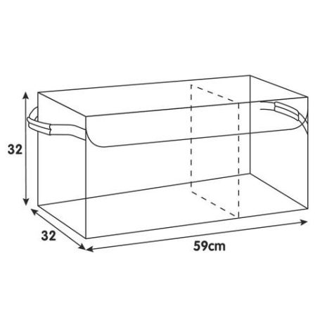 ΚΟΥΤΙ ORGANIZER ΠΟΡΤ ΜΠΑΓΚΑΖ PREMIUM ΑΔΙΑΒΡΟΧΟ 54L 2 ΘΕΣΕΩΝ ΜΕ 2 ΧΕΡΟΥΛΙΑ (XL) (59x32 x32 cm) Auto Moto Tyres 